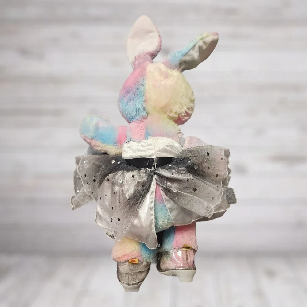 Build-A-Bear Tye Dye 16" Plush Rabbit Sparkly Star - Picture 2 of 9